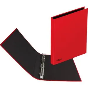 Pagna Ringbuch 20605-03 Basic, A4, 4 Ringe, Ring-Ø 25mm, rot