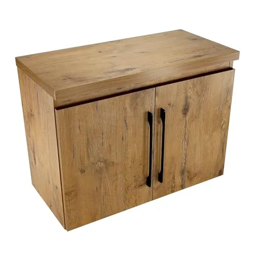 paplinskimoebel Badezimmer wandschrank, unterschrank für Badezimmer 80 x 39 x 56 cm, Kleiner badezimmerschrank, gästebadezimmerschrank in Eiche Lancelot