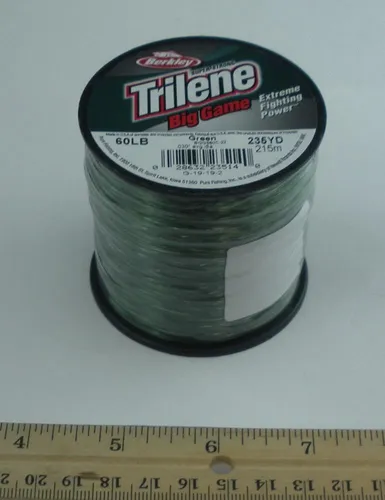 Berkley BGQS60-22 60 LB Trilene Groß Spiel Mono Line 1/4Lb Lo Signalfarbe Grün