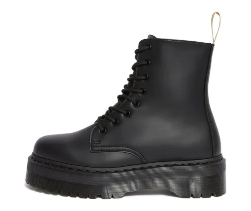 Dr. Martens V Jadon II Mono Black - Trendige Plateaustiefel in Schwarz - Größe 43 - Wanderschuhe mit 4,5 cm Plateau, seitlichem Reißverschluss und langlebiger Gummisohle für optimalen Komfort und modernen Look.