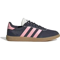 adidas Damen Breaknet Sleek Sneaker - Shadow Navy Pink Spark Off White, 39 1/3 EU - Damen-Sneaker mit regulärer Passform, aus Leder und Synthetik, ideal für Komfort und Stil im Alltag.