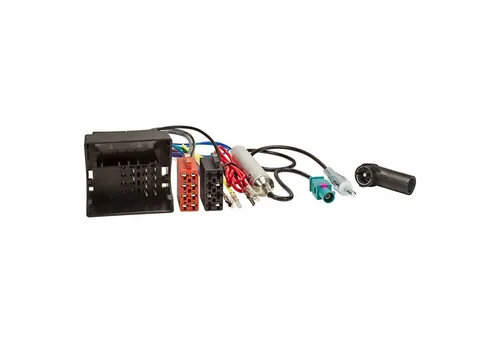 tomzz Audio Radio Adapter Kabel passt für Audi Skoda Seat VW Quadlock auf ISO + An KFZ-Adapter