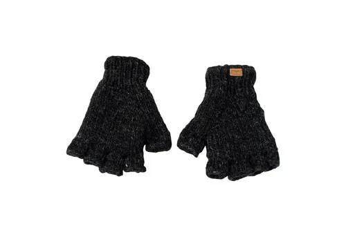 BUDDHA arts&more Strickhandschuhe Fingerlinge Halbfingerlinge aus Nepal