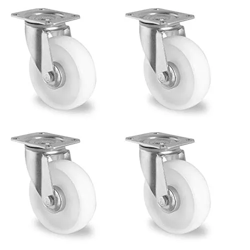 Rollensatz 4 Lenkrollen 80 mm Polyamid