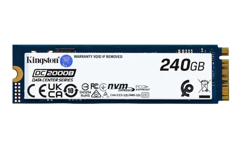 Kingston DC2000B PCIe 4.0 NVMe M.2 SSD - 240GB - Festplatten mit blitzschnellen Lese- und Schreibgeschwindigkeiten, ideal für Gaming und datenintensive Anwendungen.
