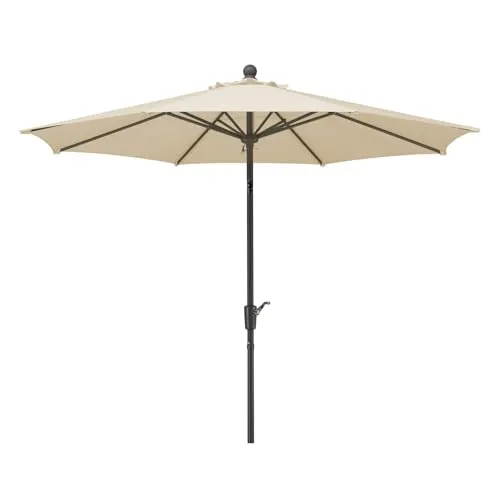 Schneider Sonnenschirm Harlem, natur, 270 cm rund, 640-02, Gestell Stahl, Bespannung Polyester, 5 kg