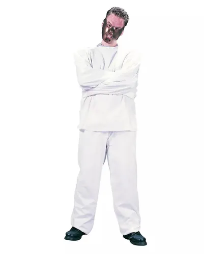 Irrenhauskleidung Kostüm mit Zwangsjacke für Halloween von Horror-Shop