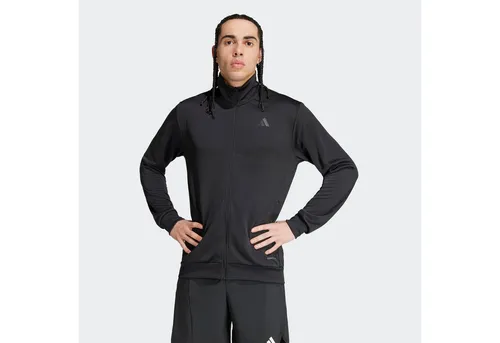 adidas Performance Trainingsjacke M BL TT schwarz M - Sportliche Trainingsjacke aus 100% Polyester mit AEROREADY Technologie für optimale Feuchtigkeitsregulierung, ideal für jedes Training.