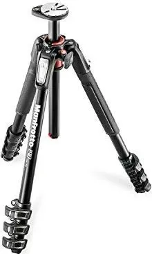 Manfrotto MT190XPRO4 - Robustes Aluminium-Stativ, 4 Segmente für sicheren Stand und verwacklungsfreie Aufnahmen
