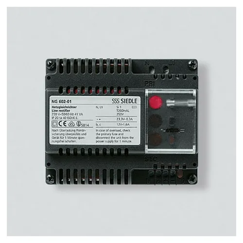 Siedle NG 602-01 Audio-Netzgerät - Hochwertiges Netzgerät für Audio-Anwendungen, ideal für moderne Kommunikationssysteme