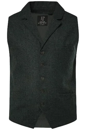 JP 1880 Herren Tweed-Weste FLEXNAMIC® in flaschengrün 6XL in grün von JP1880