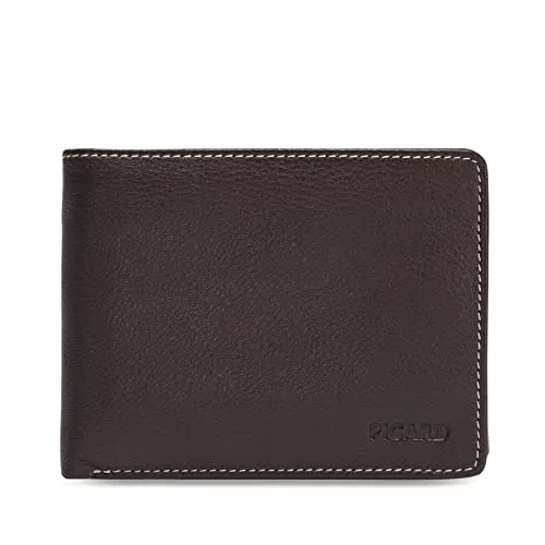 Picard Herren Portemonnaie DIEGO aus Rindsleder - Herren-Geldbörsen mit robustem Rindsleder, ideal für den Alltag. Acht Kartenfächer und vier Steckfächer bieten viel Platz und Ordnung.