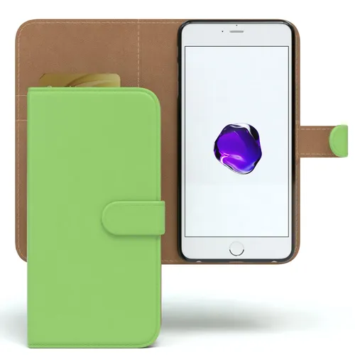 Tasche für Apple iPhone 8 / 7 Plus Case Wallet Schutz Hülle Cover Grün