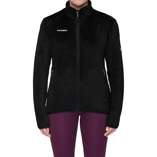 Mammut Innominata ML Jacke Damen schwarz S - Funktionsjacke aus weichem Polartec High Loft Fleece, schnelltrocknend und atmungsaktiv. Ideal für Outdoor-Aktivitäten mit hohem Wärme-Gewichts-Verhältnis.