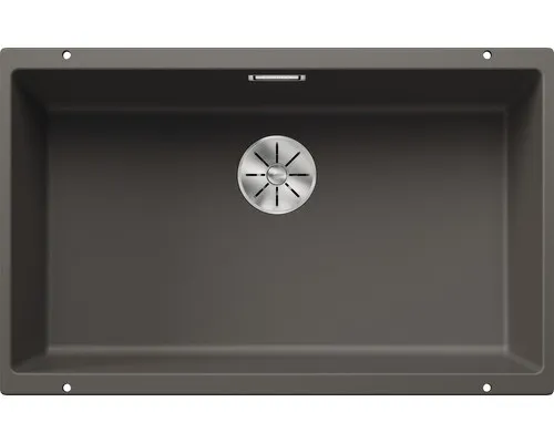 BLANCO SUBLINE 700-U | Granitspüle aus SILGRANIT vulkangrau in grau von BLANCO