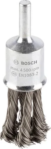 Bosch Accessories Pinselbürste, gezopft, rostfrei, 0,35 mm, 19 mm, 4500 U/ min 2608622129 1 St.