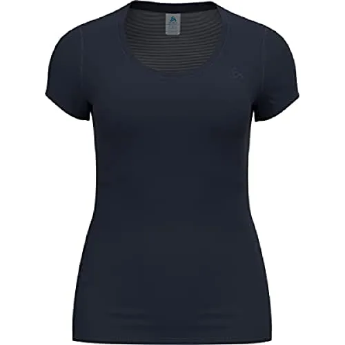 Odlo Active F-Dry Light Funktionsunterhemd Damen in Dunkelblau, Größe S - Funktionsunterwäsche für Damen mit F-Dry Technologie für hohen Feuchtigkeitstransport, schnelltrocknend und atmungsaktiv. Optimaler Komfort bei allen Aktivitäten.