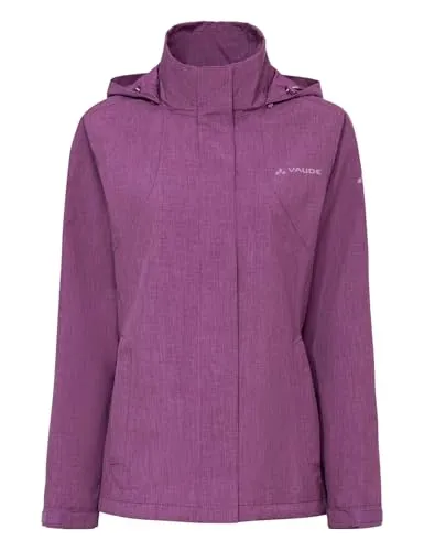 VAUDE Damen Funktionsjacke Wo Rosemoor Jacket II - Vielseitige Damen-Regenjacke für Wind und Wetter. Hohe Atmungsaktivität dank Ceplex-Active Membran. Praktische Kapuze, die im Kragen verstaut werden kann. Ideal für aktive Frauen, die Wert auf Funktionalität und Stil legen.
