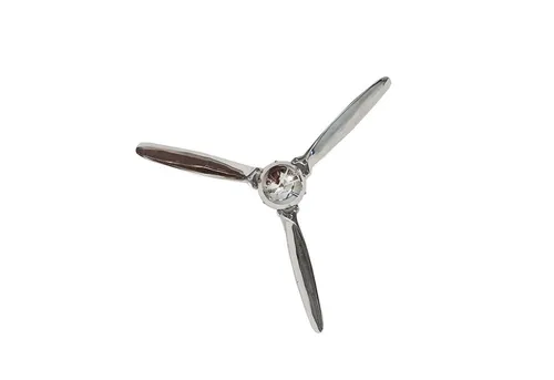 riess-ambiente Wanddekoobjekt SCREW III 90cm silber - Deko-Objekte mit vintage Flugzeug-Propeller-Design, ideal für Wohnzimmer und Schlafzimmer, aus hochwertigem Metall gefertigt.