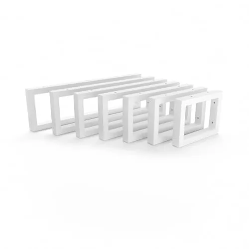 HEVVA Waschtischhalterung 15 cm hoch - Schwerlastträger für Aufsatz-Waschbecken - Regalträger & -stützen, langlebige Wandkonsole mit seidenmatter Pulverbeschichtung für optimalen Korrosionsschutz und hohe Stabilität.