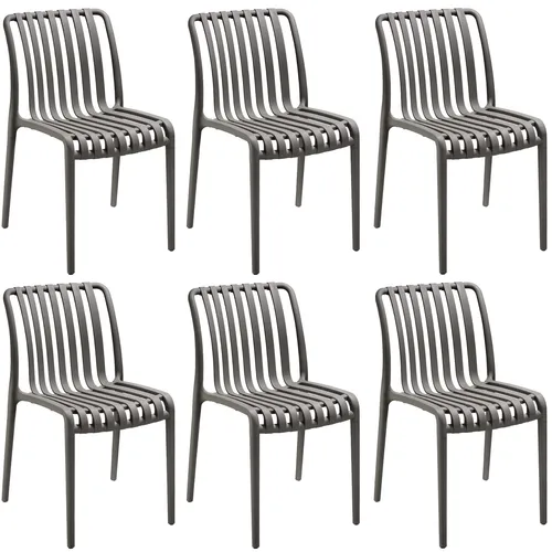 tectake Gartenstuhl Set (6 St) von tectake