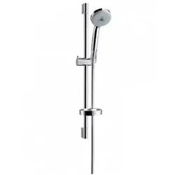hansgrohe Croma 100 Multi 3jet Brauseset - Brausegarnituren mit 3 Strahlarten, inklusive 65 cm Brausestange für flexibles Duschen und höchsten Komfort.
