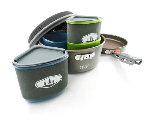 GSI Outdoors Kochset Pinnacle Backpacker, Aluminium anodisiert, 50180