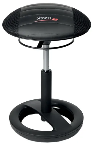 Topstar Fitness-Hocker Sitness RS Bob SR20 DA00 - Ergonomischer Fitness-Hocker für bewegliches Sitzen, trainiert den Rücken und beugt Problemen vor. In stilvollem Schwarz, Made in Germany, ideal für Büros und Home Offices.