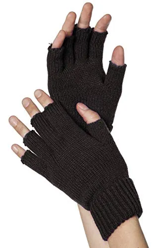 WILBERS & WILBERS 51040 - Gestrickte fingerlose Handschuhe, Kostümaccessoire für Karneval, Mottopartys, Halloween
