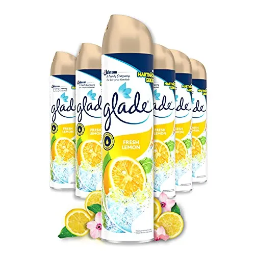 Glade (Brise) Duftspray, Lufterfrischer Raumspray, Frische Limone, 6er Pack (6 x 300 ml)