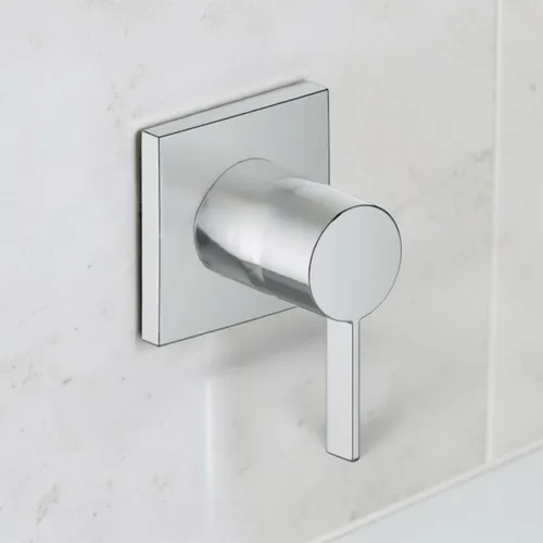 Keuco IXMO Brausearmatur 59551019502 – Elegante Unterputz Lösung - Armaturen: Hochwertige eckige Brausearmatur mit Temperaturbegrenzung, ideal für Durchlauferhitzer, geräuschgeprüft und einfach zu installieren.