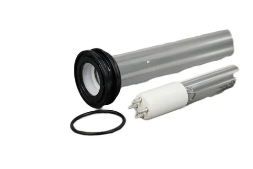 Aquaforte UVC-Klärer 80 Watt Set mit Amalgam Lampe & Glas - Teichfilter für kristallklares Wasser, ausgestattet mit langlebiger Amalgam Lampe für hohe Effizienz und Leistung.