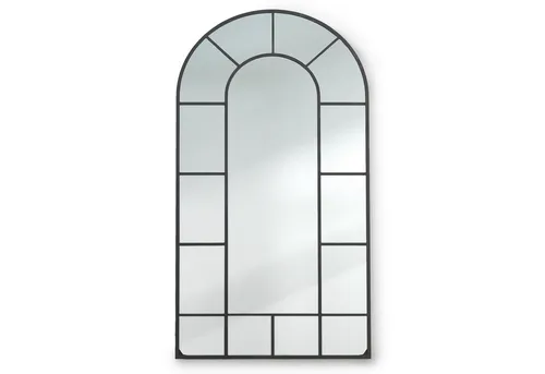 Casa Chic Archway Wandspiegel - Eleganter französischer Dekospiegel in Schwarz, 46 × 86 cm, ideal für stilvolle Raumgestaltung und optische Vergrößerung von Räumen.