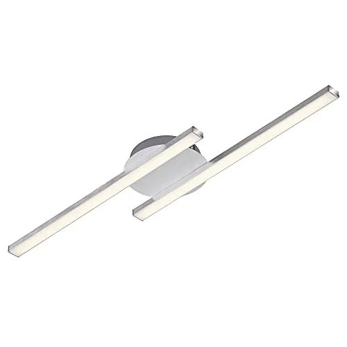Briloner 2-flammige LED Deckenleuchte 3000K - Moderne Deckenleuchte aus Aluminium, warmweißes Licht mit 1200 Lumen, ideal für jeden Innenraum. Energieeffizient mit nur 6 W. Perfekt für Wohnzimmer, Flur und mehr.