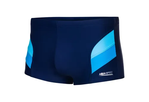 Aqua Speed Badehose blau XXL - Herren-Bademode in stilvollem Marineblau, körpernahe Passform für optimalen Komfort beim Schwimmen, aus 80% Polyamid und 20% Elasthan.