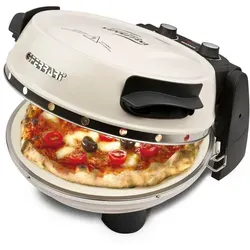 G3Ferrari elektrischer Pizzaofen Napoletana Icy Cream - limited Edition - Grills: Perfekte Pizza in 3 Minuten bei 400 Grad mit 2 Pizzasteinen - für knusprige Ergebnisse wie im Steinbackofen!