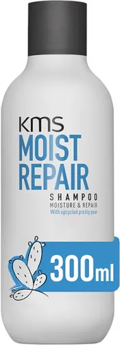 KMS MOISTREPAIR Shampoo 300 ml - Shampoo für geschädigtes Haar, repariert Haarstruktur und reduziert Haarbruch um bis zu 99%. Spendet intensive Feuchtigkeit mit upgecycelter Kaktusfeige, für kraftloses, trockenes Haar.