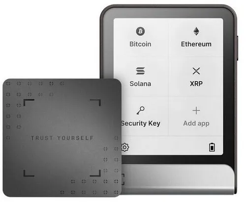 LEDGER SAS Flex Crypto Wallet mit Wiederherstellungsschlüssel - Sichere Aufbewahrung für Kryptowährungen mit einfachem Wiederherstellungsprozess, ideal für den Schutz digitaler Assets.