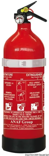 Produktbild OSCULATI Pulver-Feuerlöscher 2kg 13A 89B C UK/Frankreich