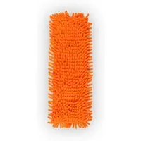 Bestlivings Bodenwischer Ersatzbezug Mikrovelour Chenille Orange