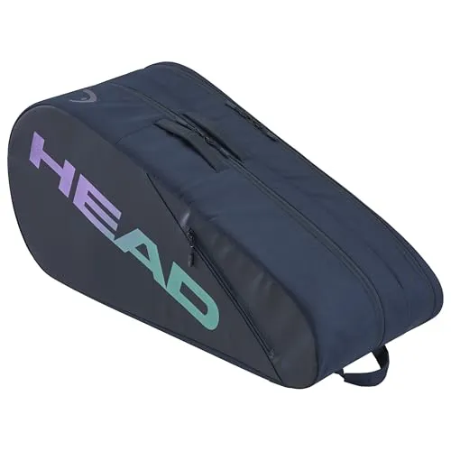 HEAD Tour Racquet Bag L, navy - Tennisschläger Tasche mit Platz für bis zu 9 Schläger, CCT+ Klimakontrolltechnologie schützt vor Hitze, inklusive Schuhfach und Rucksack-Tragesystem für optimalen Komfort.
