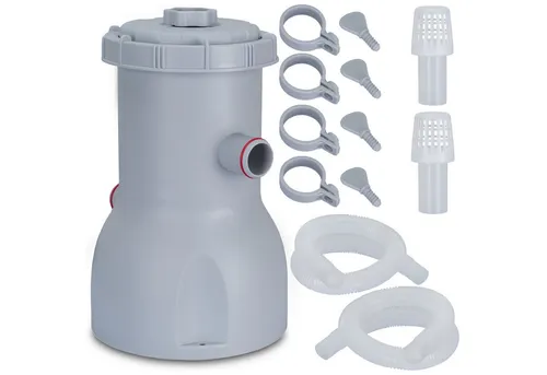 COIL Filterpumpen Poolpumpe - Effiziente Poolpflege für Schwimmbecken bis 17400 l - Teichpumpen mit 3028 l/h Durchflussrate und 60W Leistung, ideal für sauberes und klares Wasser. Umweltfreundlich und einfach zu installieren.