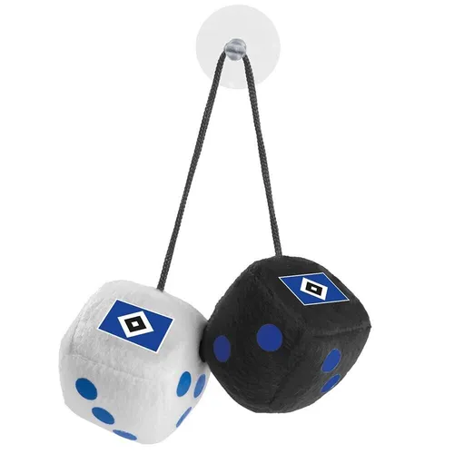 HSV Autowürfel Hamburger SV Autospiegelwürfel Plüschwürfel HSV Logo Fanartikel