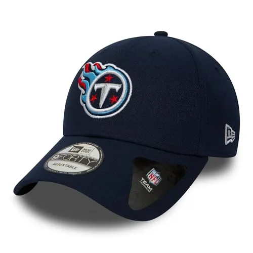 New Era Tennessee Titans NFL The League 9Forty Adjustable Cap - One-Size - Hüte, Kappen & Mützen für Baseball-Fans, mit gebogenem Schild und verstellbarem Design für perfekten Sitz, ideal für Fans der Tennessee Titans.