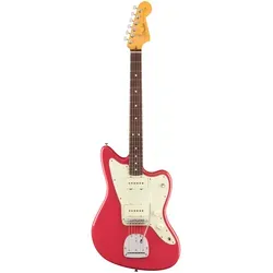 Fender Am Pro Clsc Jazzm RW FDKR E-Gitarre - Jazzmaster E-Gitarre mit erlesenem Faded Dakota Red Finish, 2x Coastline '65 Single-Coil Tonabnehmer für authentischen Sound und inklusive Deluxe Gig Bag.