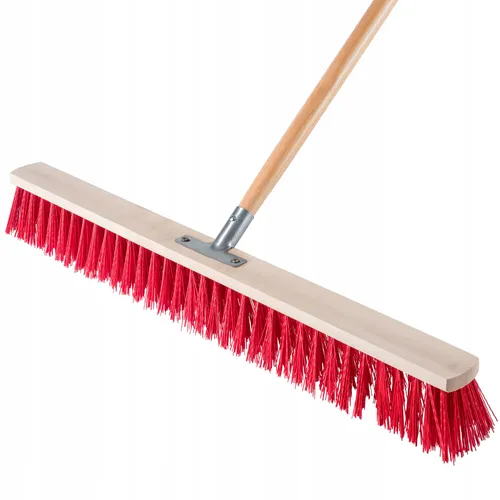 KADAX Straßenbesen 80 cm, Holzstiel und Nylonborsten - Haushaltsbedarf Kehrbesen, ideal für Beton- und Asphaltflächen, widerstandsfähig gegen Nässe und sorgt für eine aufrechte Körperhaltung beim Kehren.