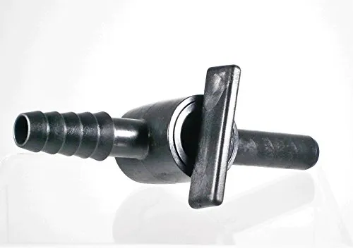 Kunststoff-Schlauchverbinder Ø 10-13 mm - Kunststoffhahn | Auslaufhahn | Absperrhahn | Hahn | Aquariumventil