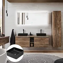 Lomadox Badmöbel-Set PUEBLA-56 - Vintage Oak Doppelwaschtisch - Elegantes Badmöbel-Set in Vintage Oak, ideal für modernes Badambiente. Mit Softclose-Funktionen und stilvoller LED-Beleuchtung für optimalen Komfort und individuelle Gestaltung.