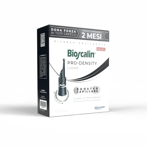 Bioscalin Pro•DENSITY Herren Booster Kapillar, 2 Monate Behandlung, 2 Mal pro Woche, 16 Ampullen à 2,5 ml