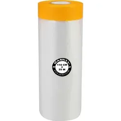 Abdeckfolie Malerfolie Baufolie 1,1 x 25m Abdeckband 7,5m2 Goldband Masker Tape